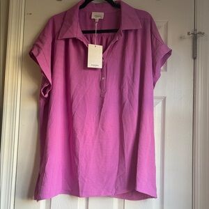 Fuchsia Button Shirt